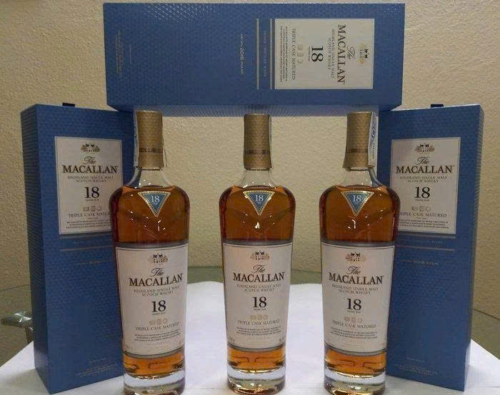 Trung bay mau MACALLAN 18 triple Cask 700ml