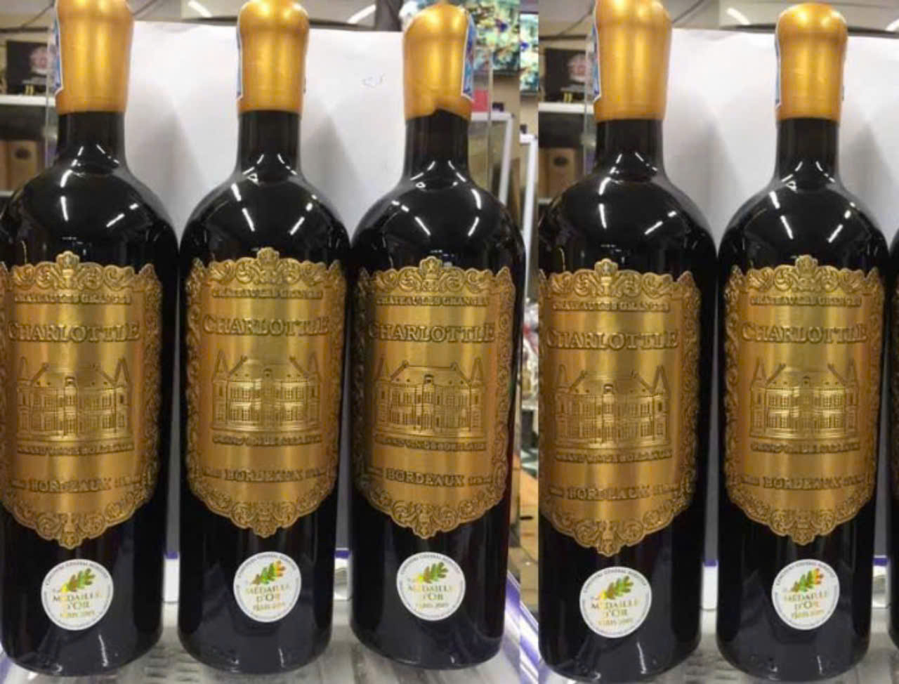 Trung bay vang phap charlottle bordeaux 750ml