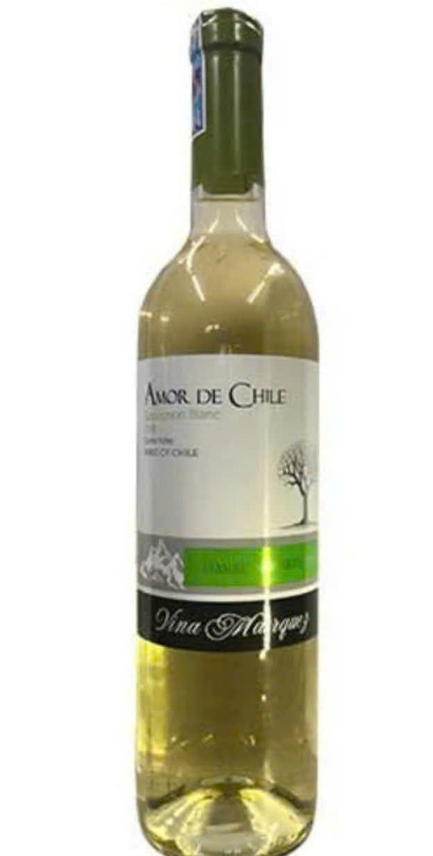 Vang chile Amor trang 750 ml 13 do gia re