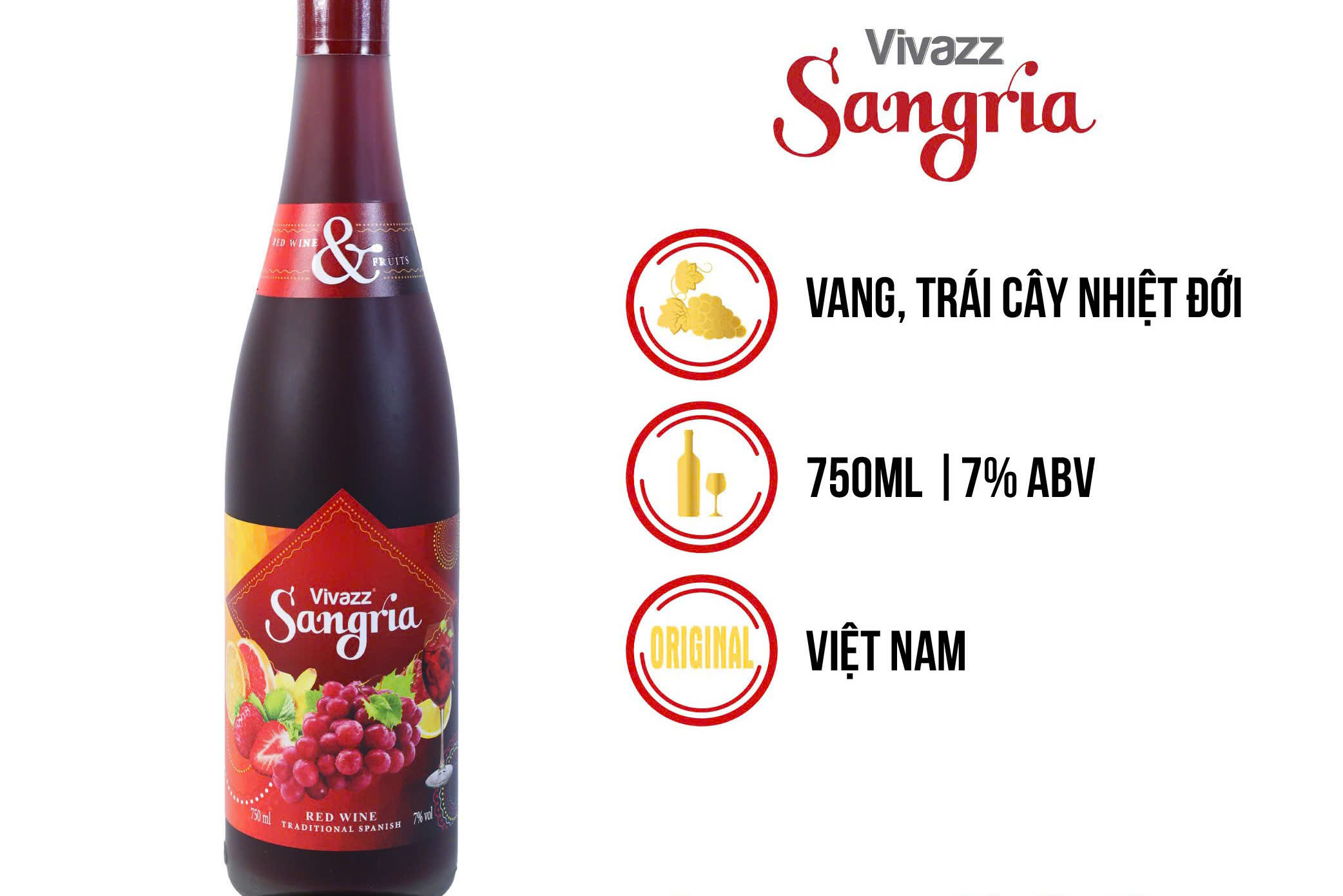 dac diem vivazz sangri red wine 750ml ladofoods