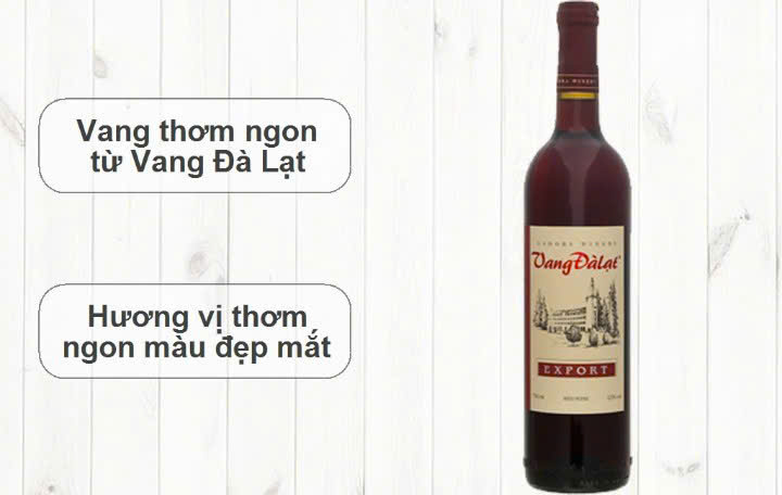 dac tinh export red wine 12 do 750 ml