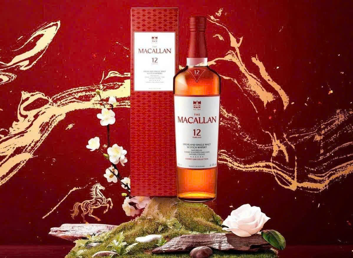 huong vi cua Macallan 12 Sherry Oak Cask 700ml 43 do mau moi