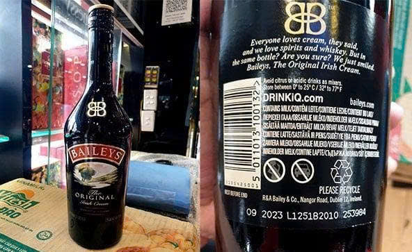 nhan hieu ruou sua baileys original