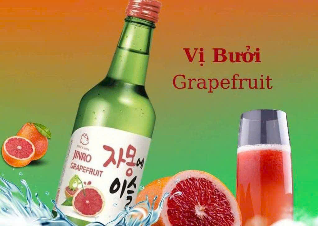 qua buoi tuoi ngon đe lam ruou JinRo soju