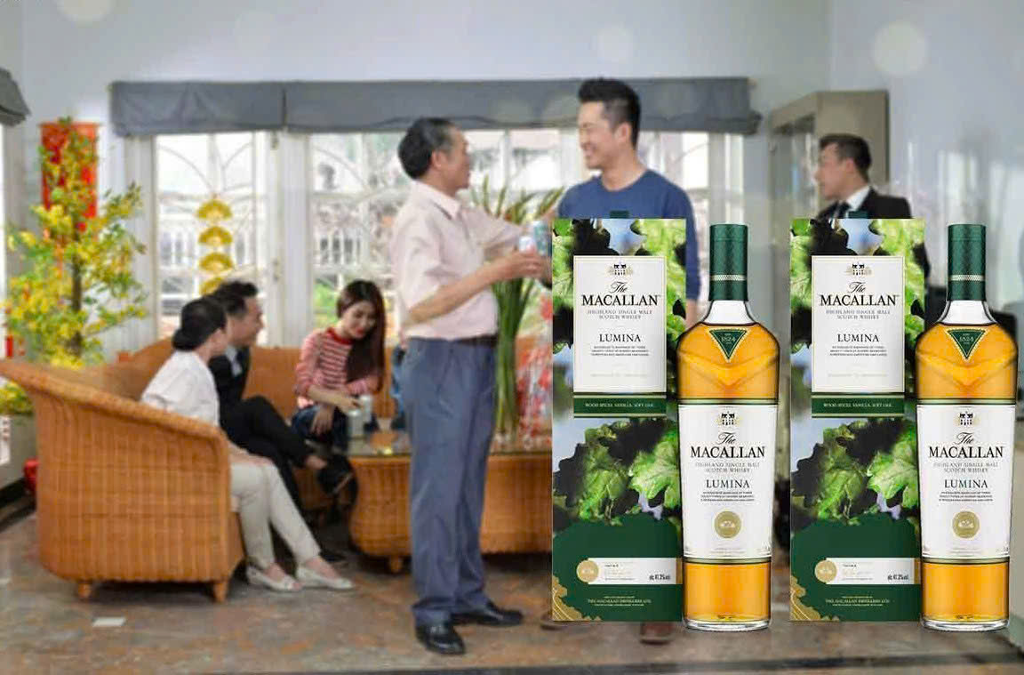 ruou macallan lumina 700 ml thich hop cho bieu tang