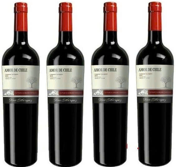 vang amor de chile cabernet sauvigno 750ml