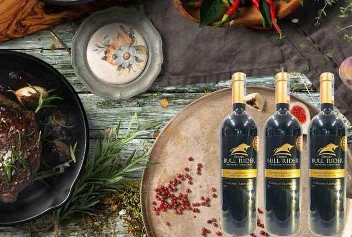 vang chile Bull Rider Gran Reserva Cabernet Sauvignon va bo bit tet