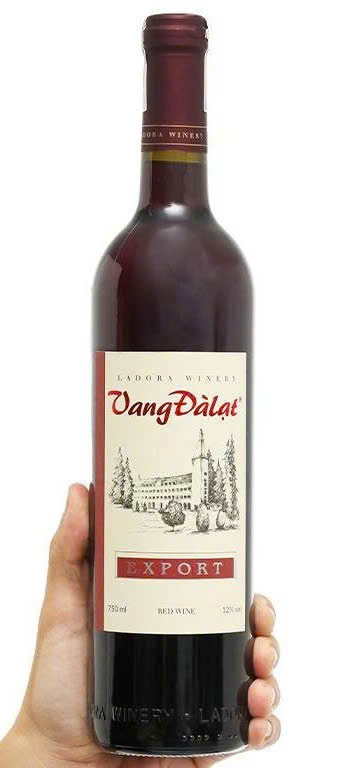vang da lat export red 12 do 750ml gia re
